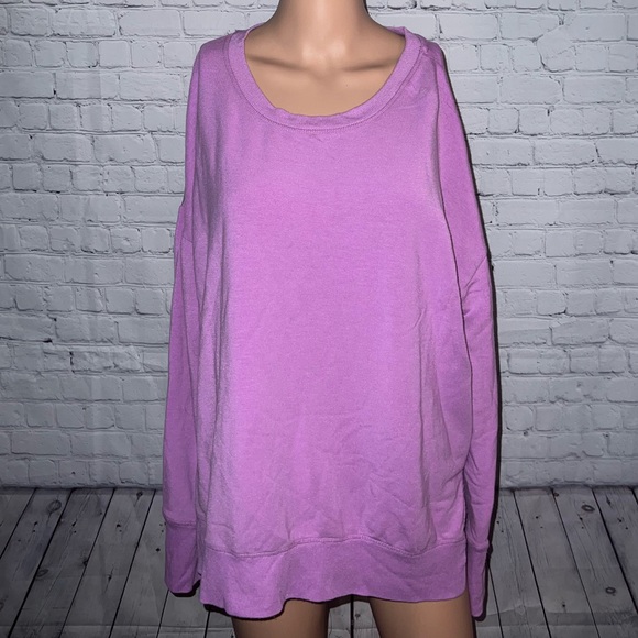 90 Degree By Reflex Tops - 90 Degree by Reflex Light Purple Sweatshirt size XL